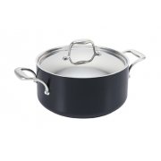 Vienna Black Aluminium Casserole - 24cm